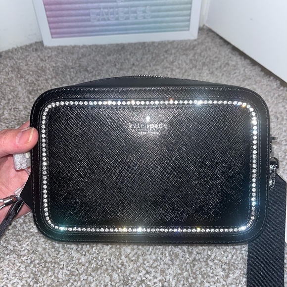 NWT Kate Spade Mini Madison Camera Crossbody in Black - Picture 4 of 8